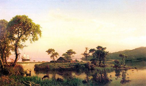 Gosnold painting at Cuttyhunk