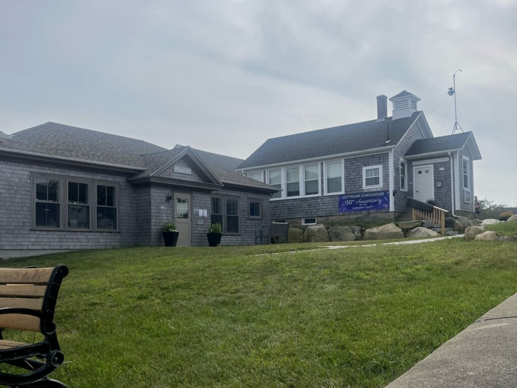 View of the Cuttyhunk Library and School House