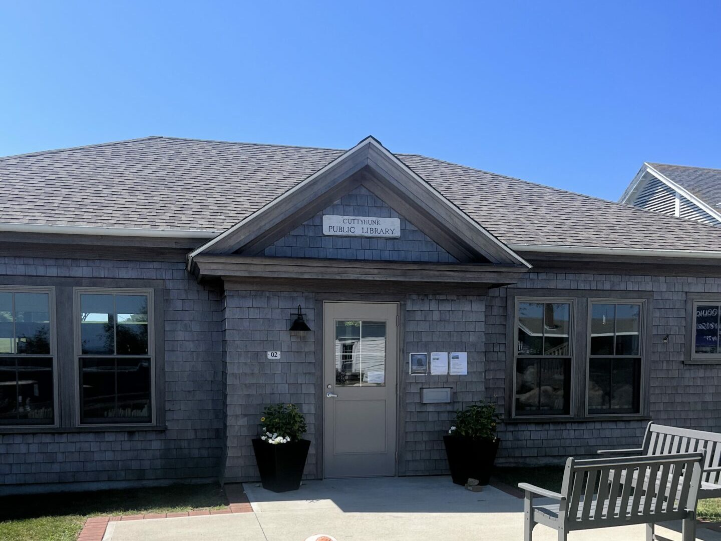 Front of the Cuttyhunk Library